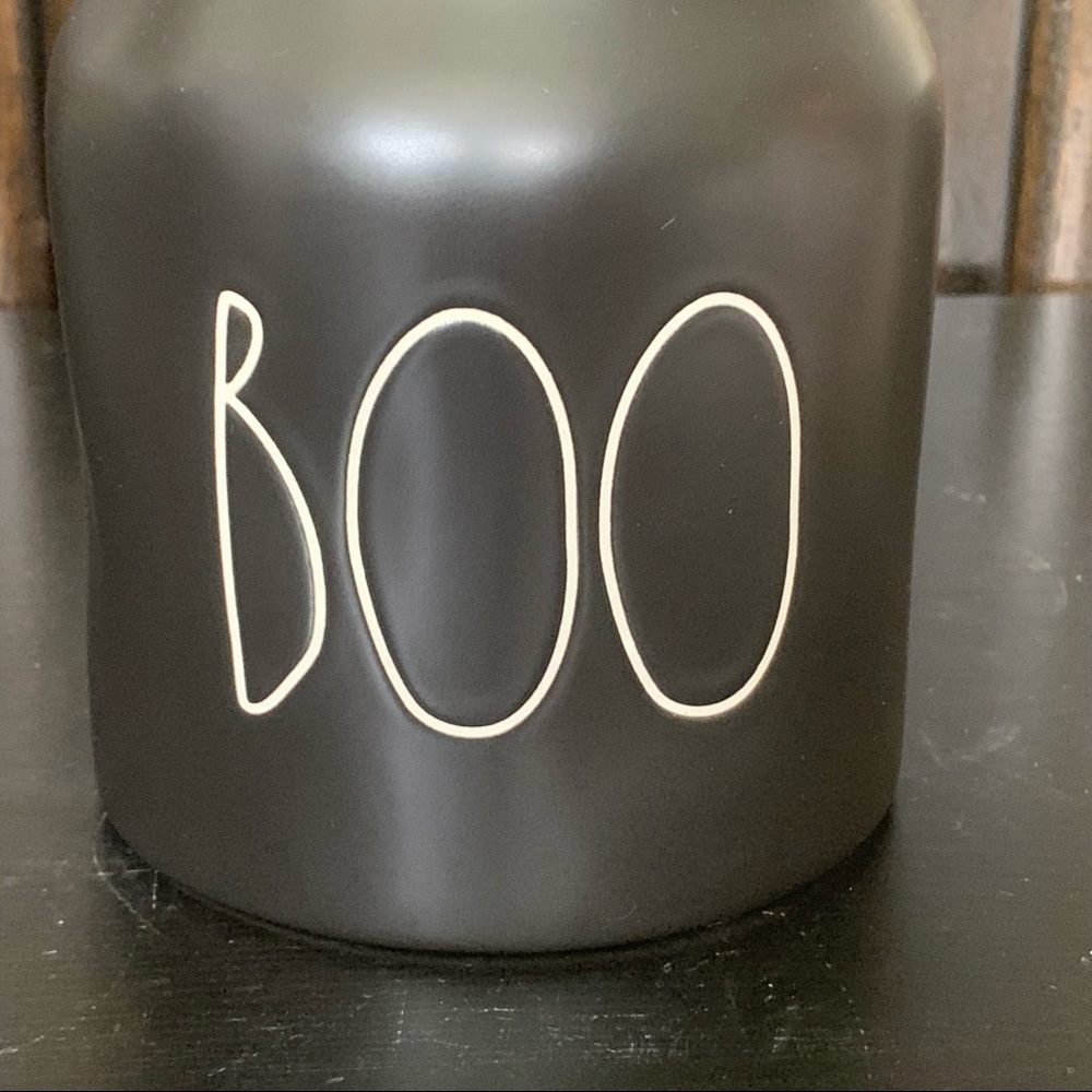 Rae Dunn Black Baby BOO Canister - White Letters - Picture 3 of 9